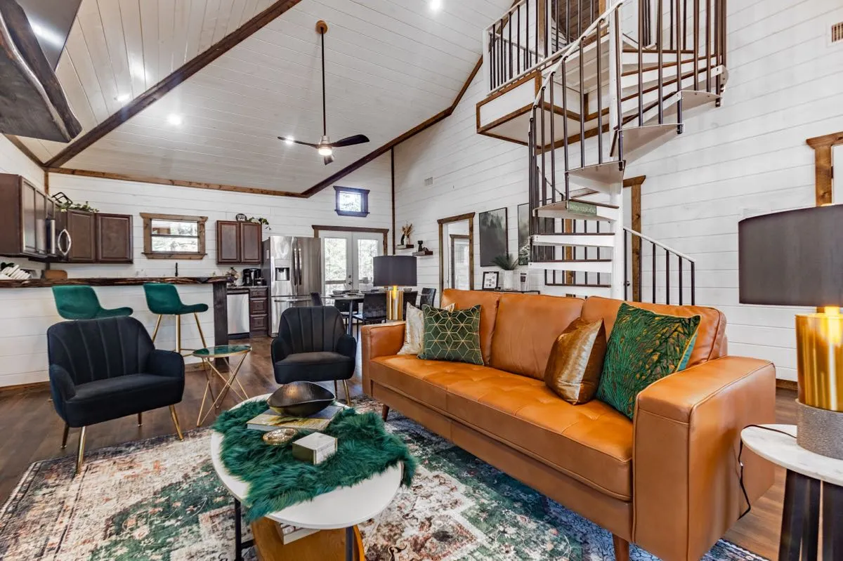 Rum N Raisin Living Room Kitchen Transition