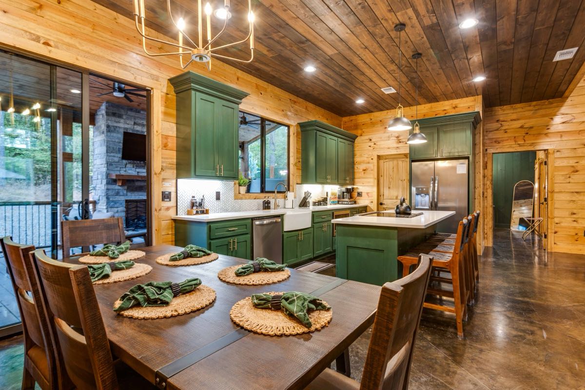 Chocolate Fudge Dining Kitchen