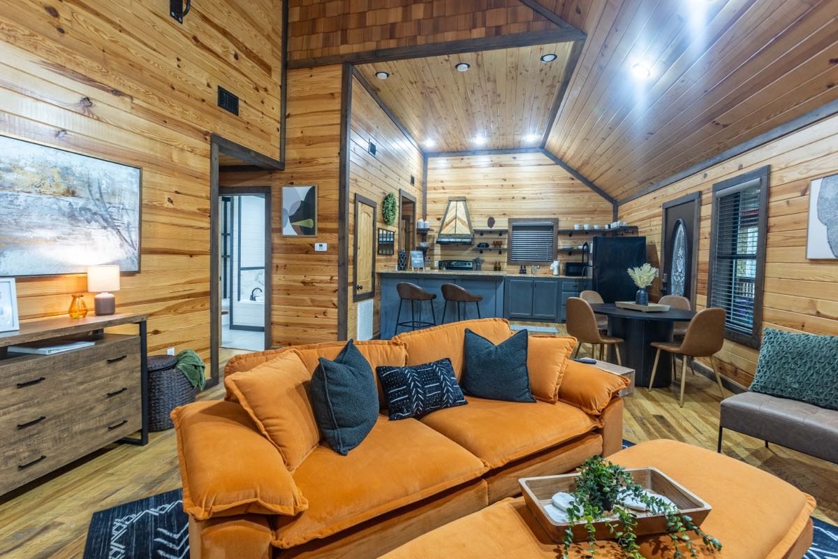 Cinnamon Spice Living Room Sofa Detail