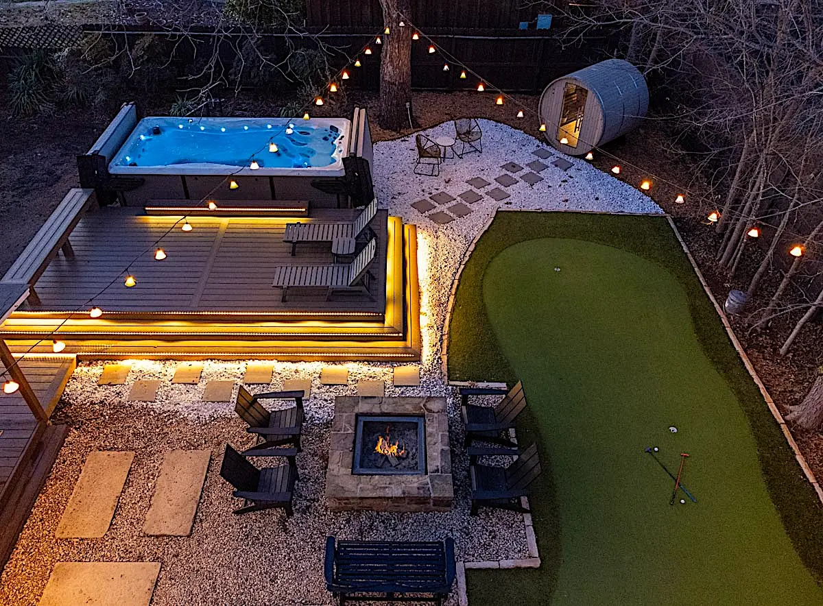 Harmony Backyard Drone View