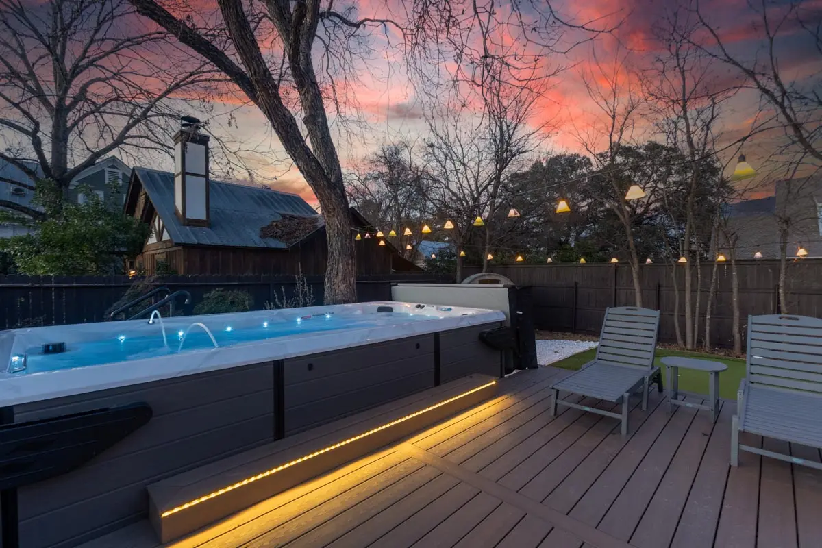Harmony swim spa deck