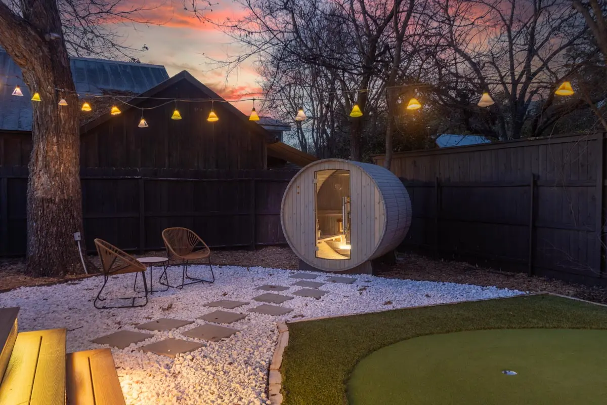 Harmony sauna and seating